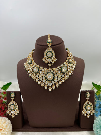 Premium Moissanite Kundan Necklace