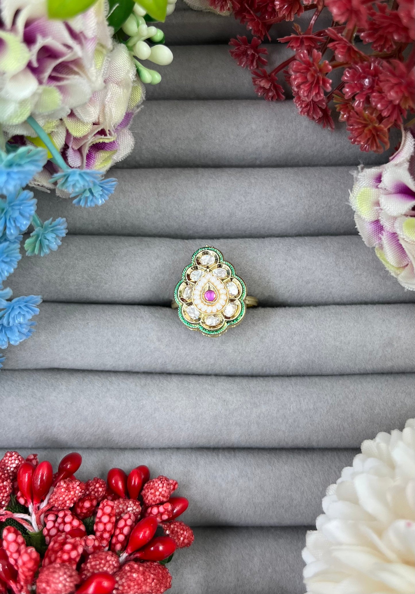 Pooja Moissanite Ring