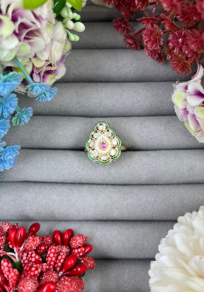 Pooja Moissanite Ring