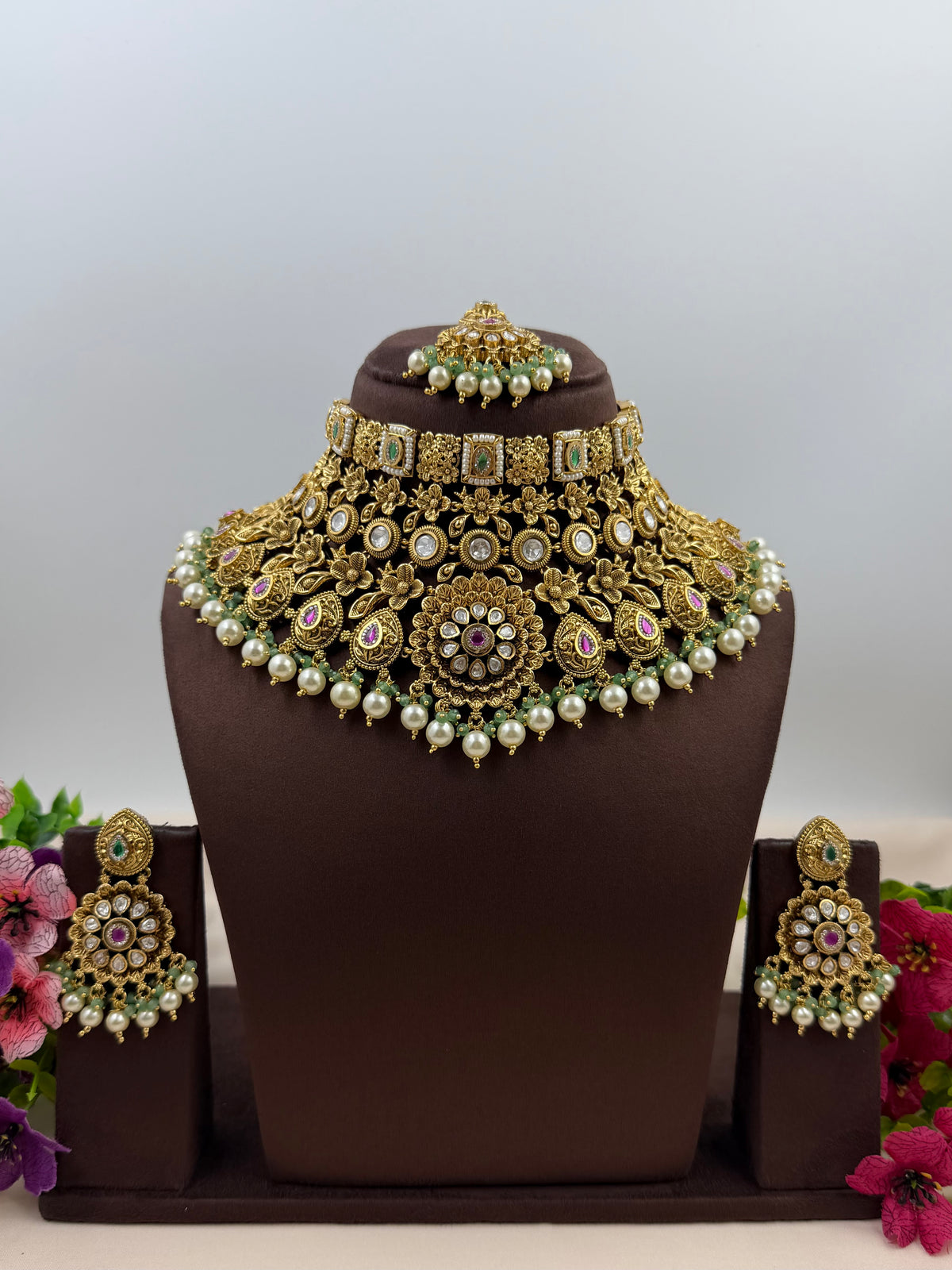 Arshita Heritage Chorski Choker Necklace Set
