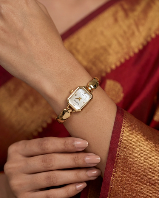 Krisha Gold Stainless Steel Watch (Adjustable)