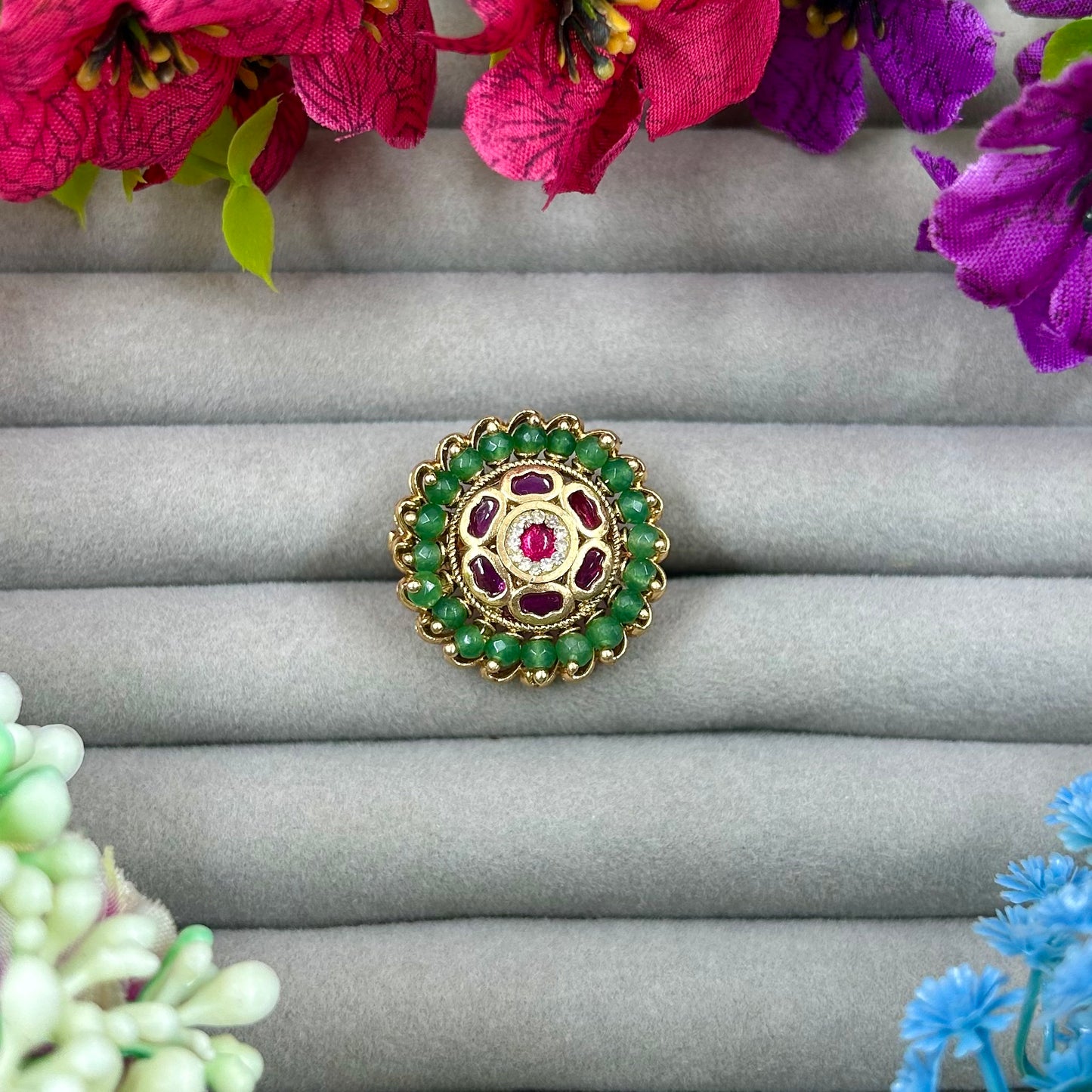 Anisha Heritage Ring (Adjustable)