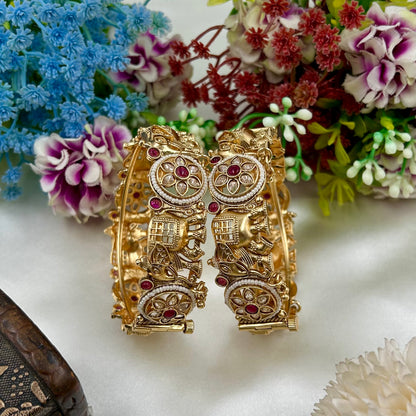 Ritu Heritage Temple Bangles (Openable)