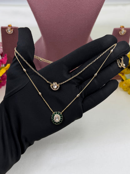 Hema Moissanite Chain Pendant