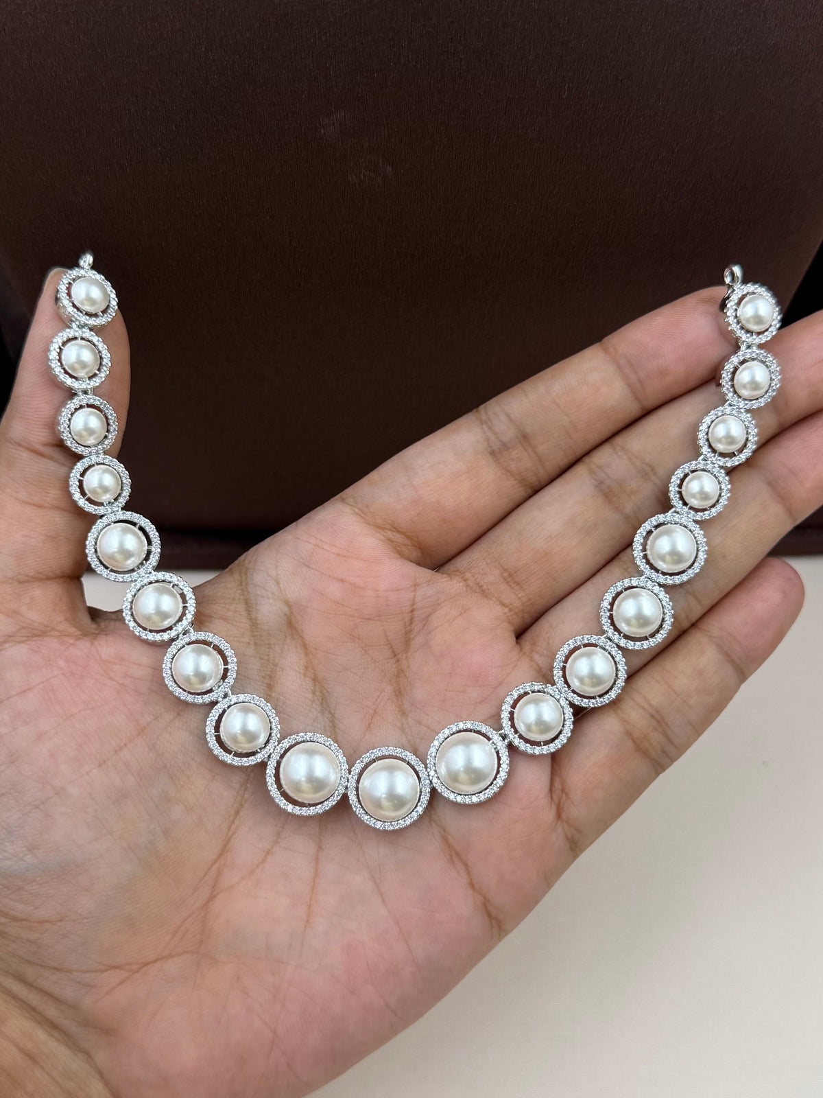 Ariana American Diamond Delicate Necklace Set