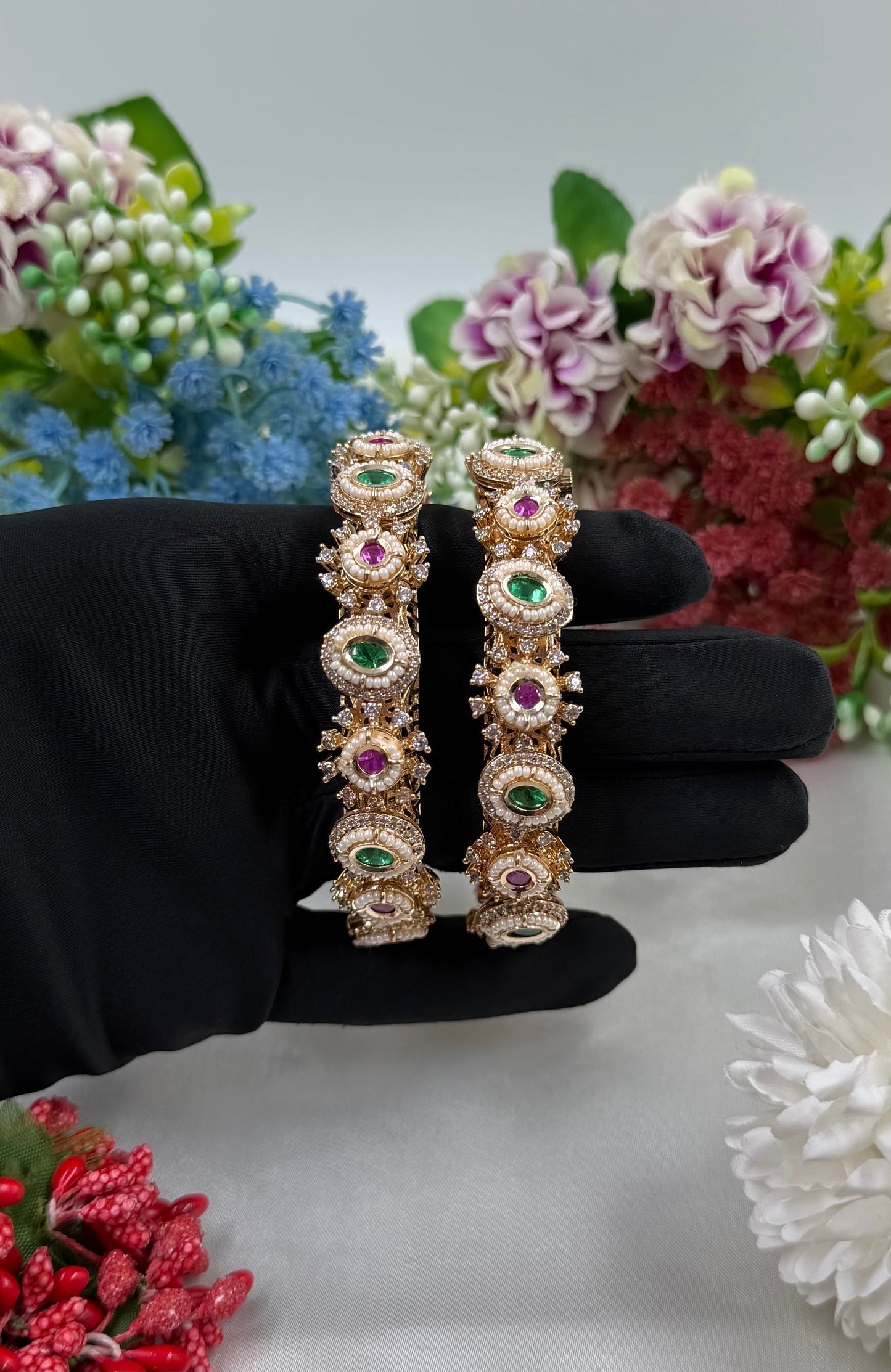 Arohi Moissanite Bangles (Openable)