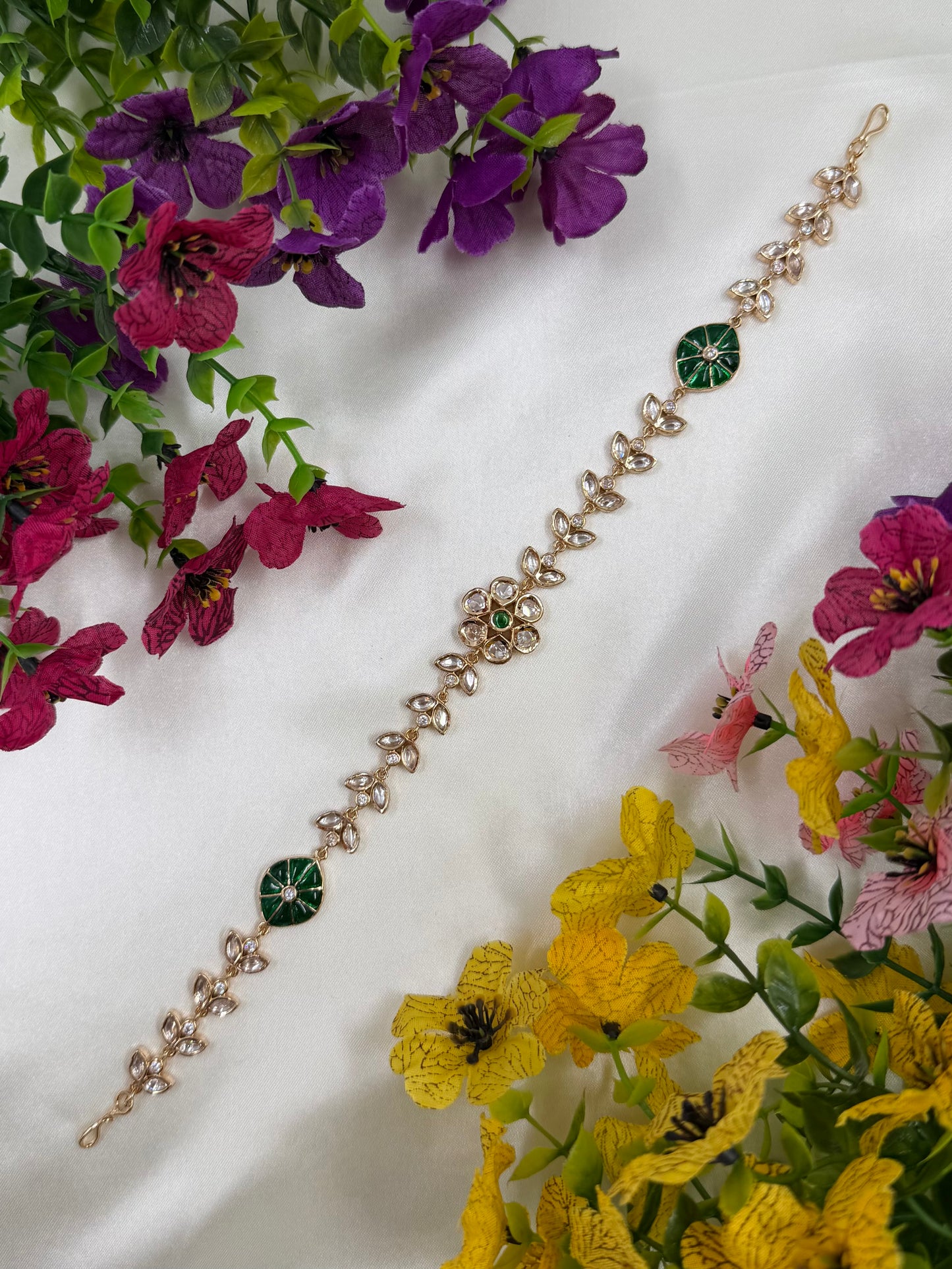 Firoza Moissanite Sheesh Patti