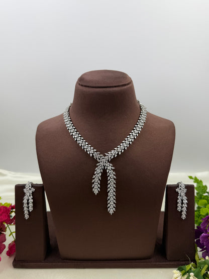 Harshita American Diamond Necklace Set