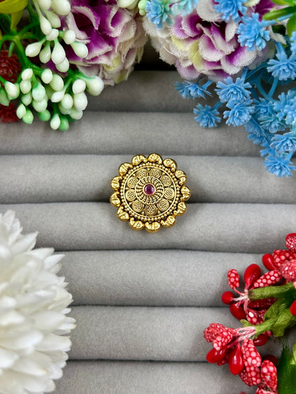 Ritu Heritage Finger Ring (Adjustable)