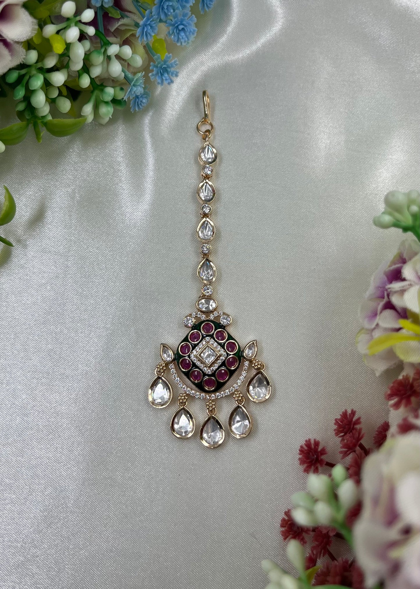 Divya Moissanite Mang Tika