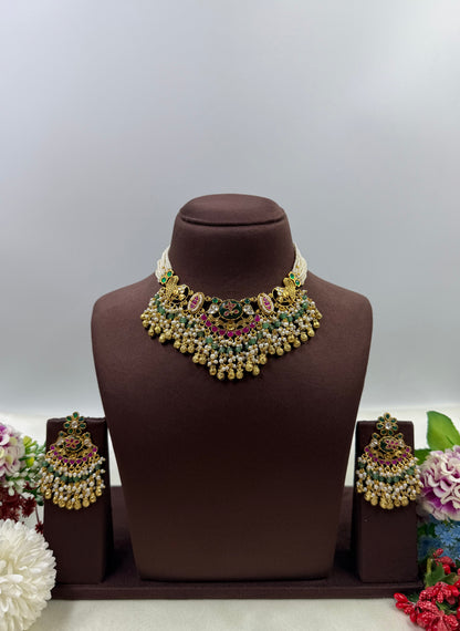 Prachi Pachi Kundan Necklace