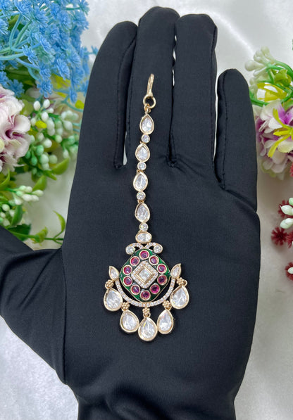 Divya Moissanite Mang Tika