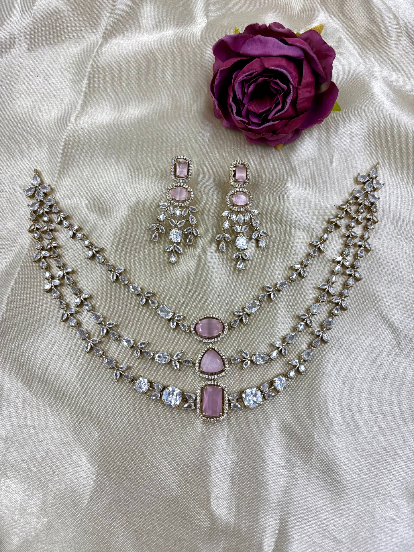 Victorian Triple Layer Necklace Set
