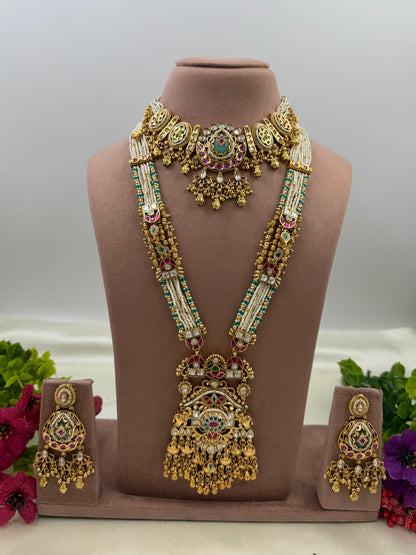 Gopika Premium Heritage Chorski Combo Necklace Set