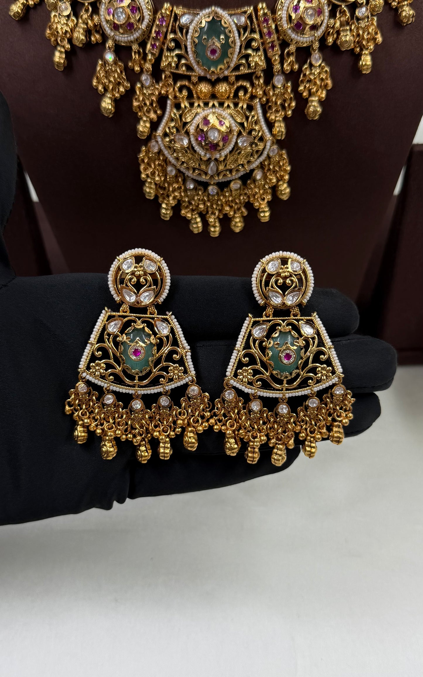 Ambika Gold Plated Necklace Set