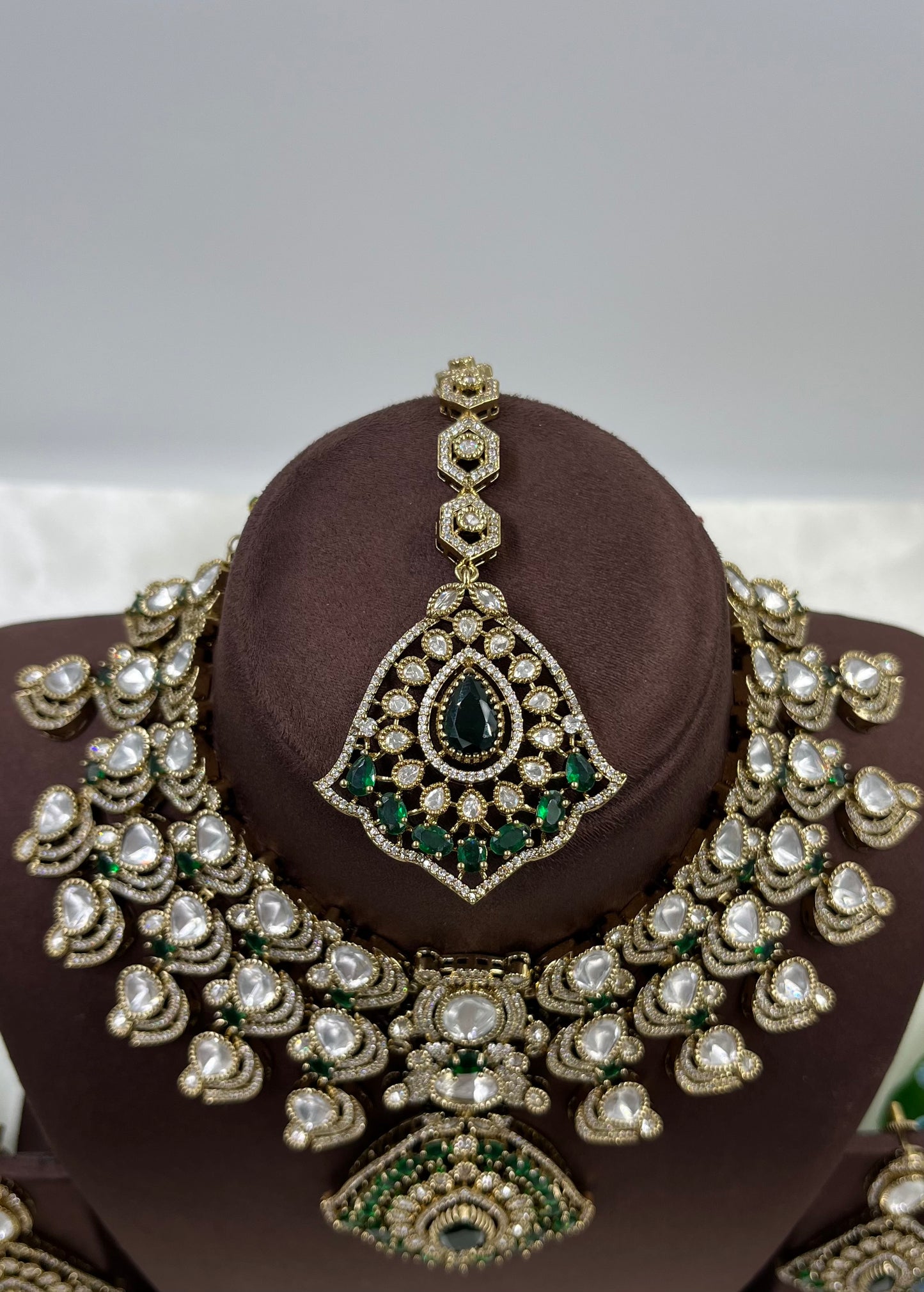 Kanti Victorian Moissanite Semi Bridal Set