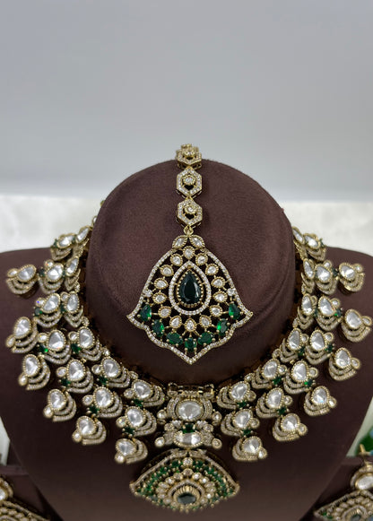 Kanti Victorian Moissanite Semi Bridal Set