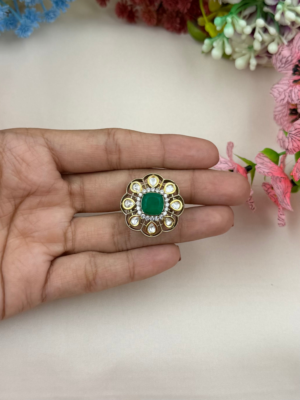 Vidhi Victorian Ring (Adjustable)