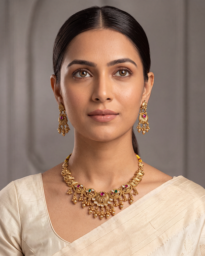 Shreya Heritage Delicate Necklace Set
