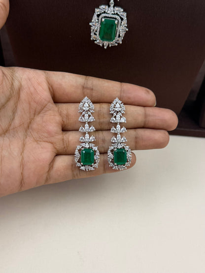 Elena American Diamond Delicate Necklace Set