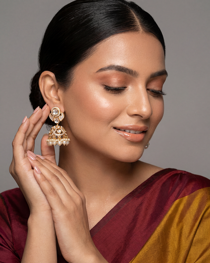 Divya Moissanite Premium Jumka