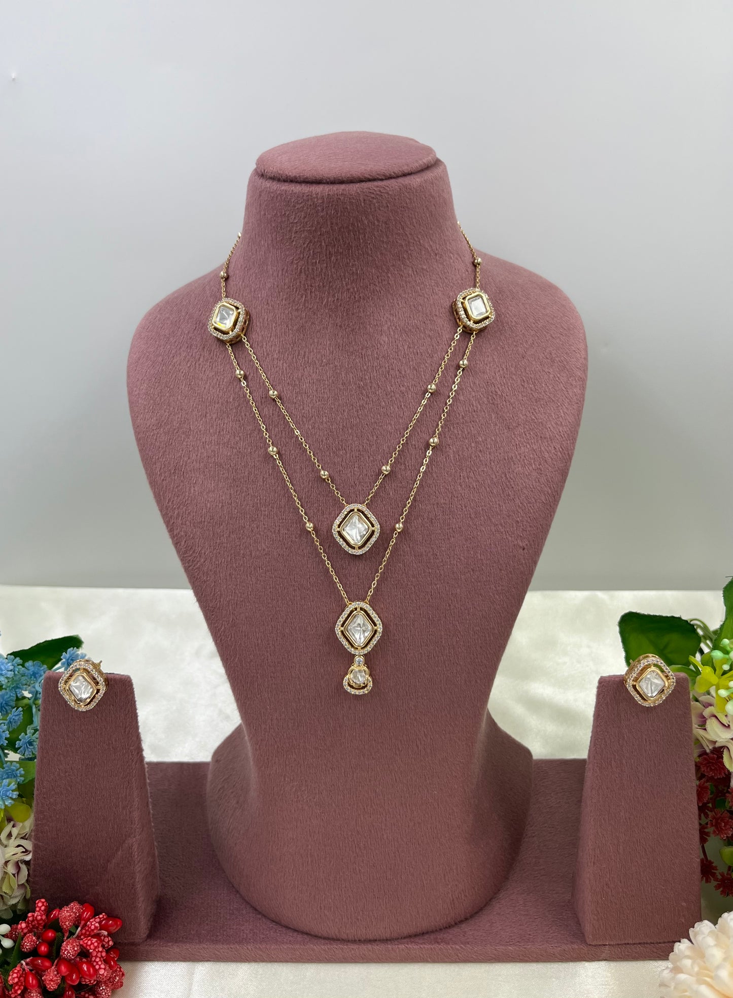 Aarvi Moissanite Chain Pendant