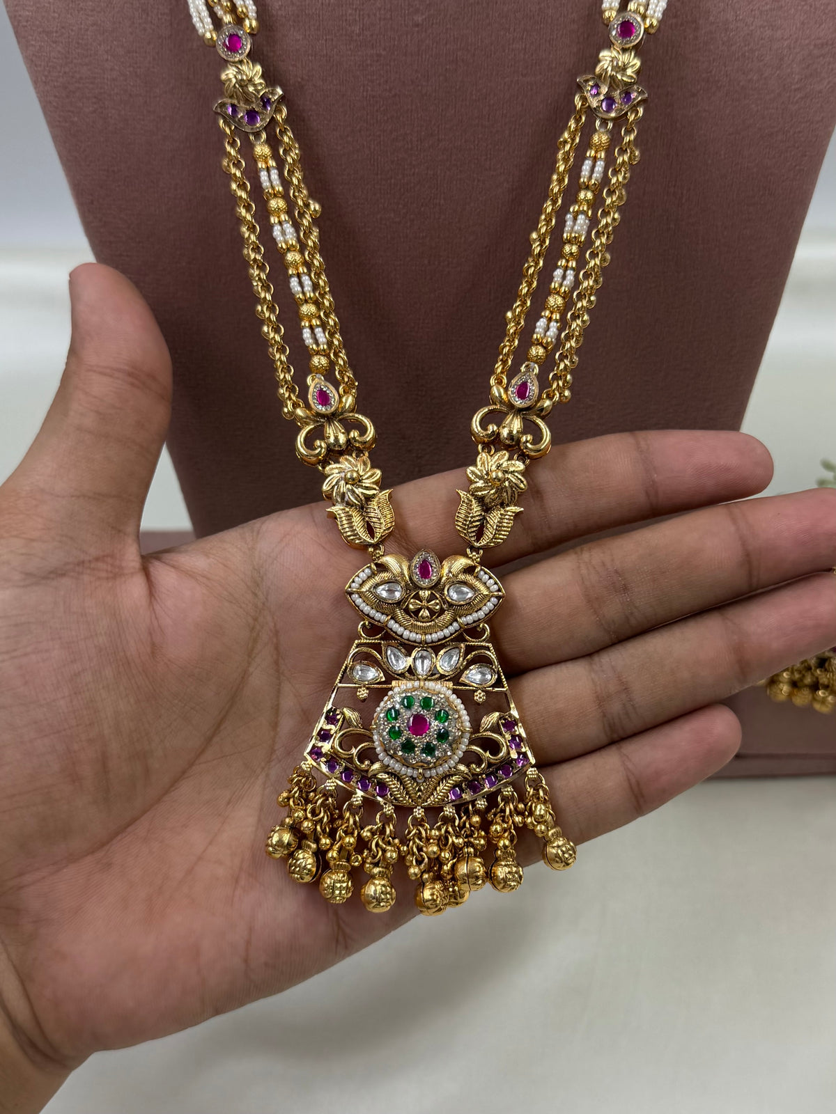 Sanvi Chorski Heritage Long Necklace Set
