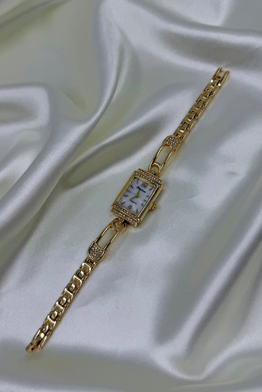 Nidhi Gold Stainless Steel Watch (Adjustable)