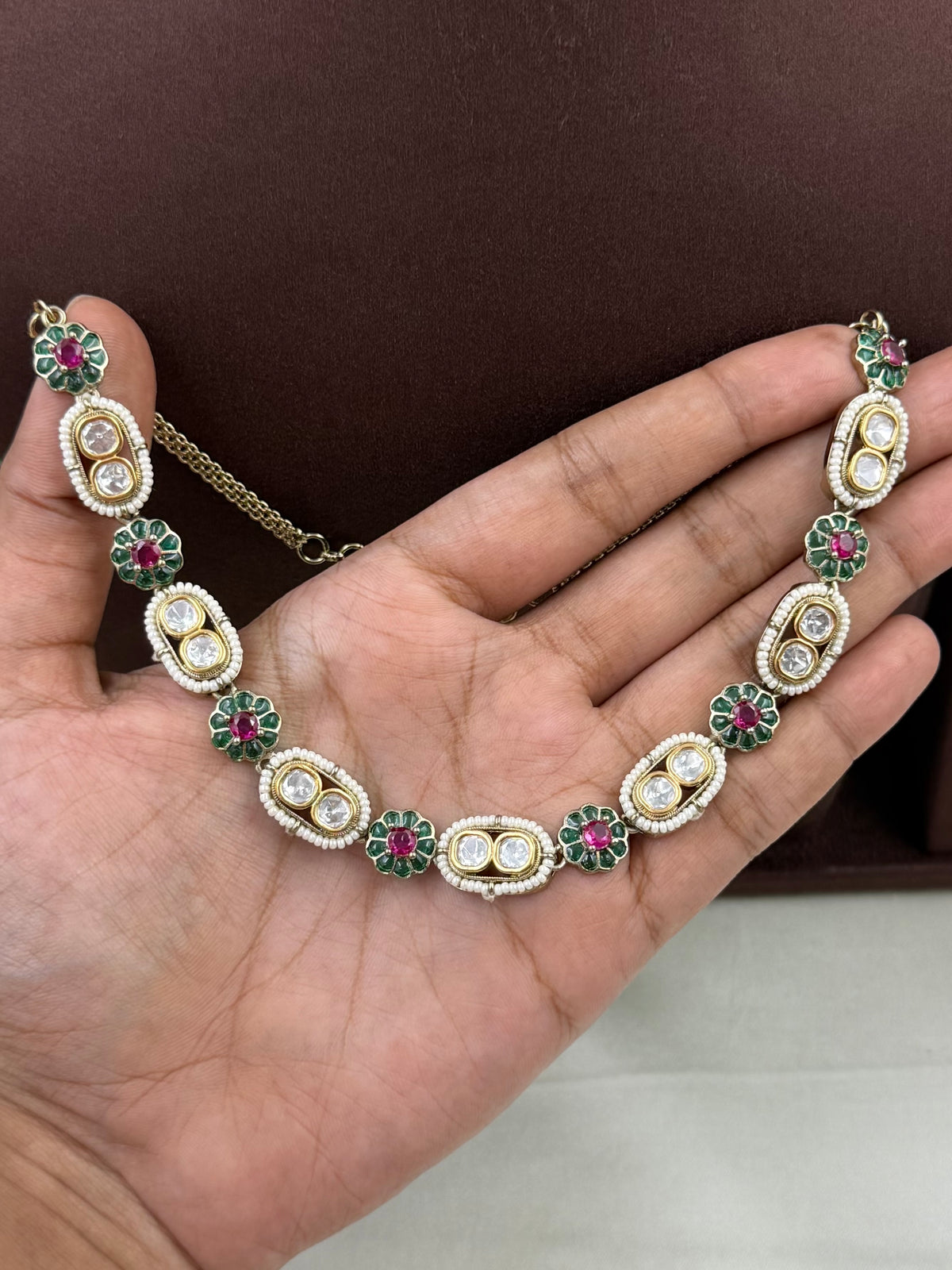 Manvi Victorian Delicate Necklace Set