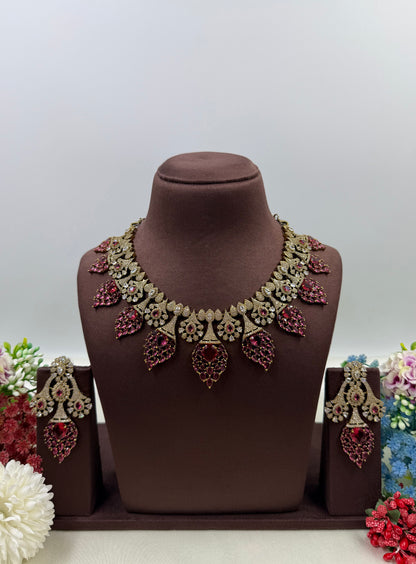 Reyanshi Victorian American Diamond Premium Necklace