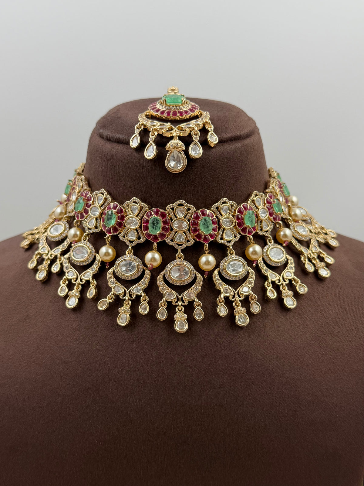 Sushila Moissanite Choker Necklace Set