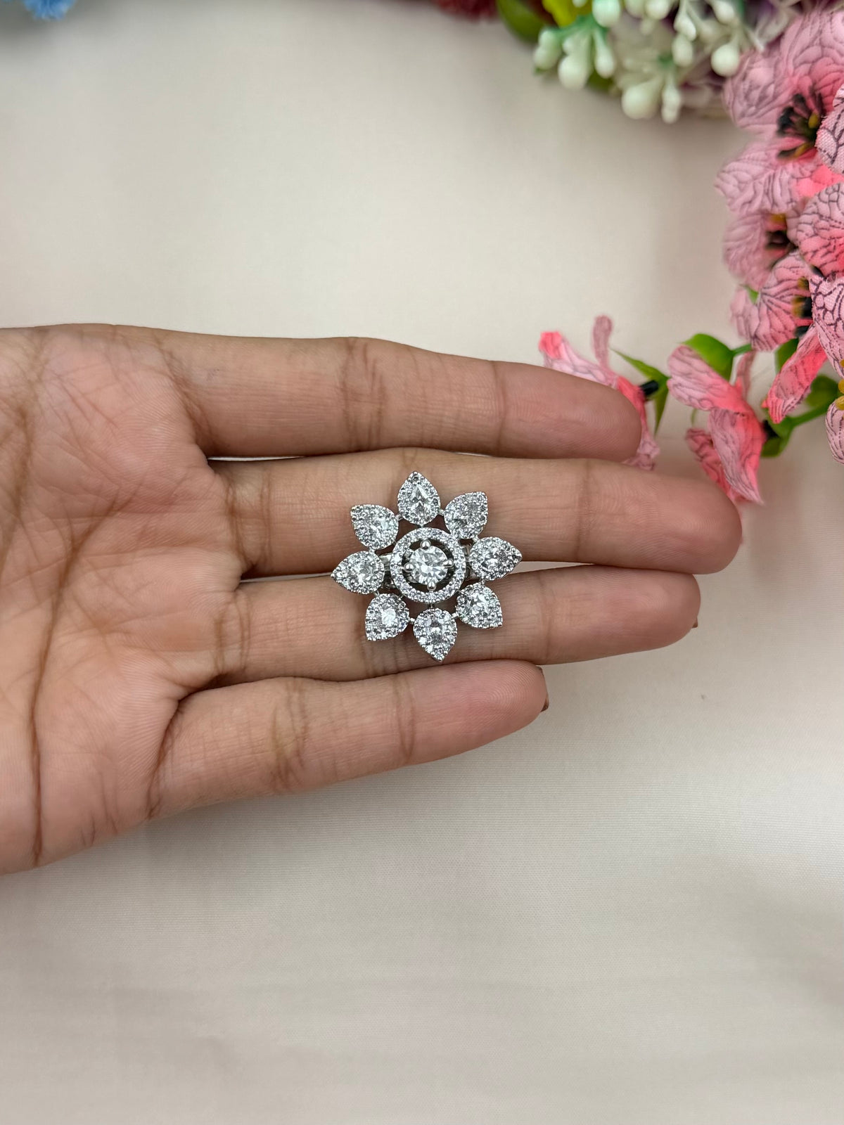 Anjali American Diamond Ring (Adjustable)