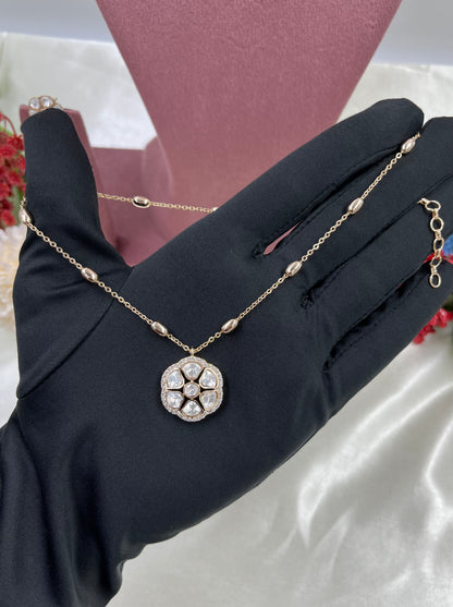 Alina Moissanite Chain Pendant