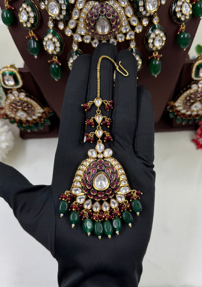 Indu Polki Kundan Necklace Set