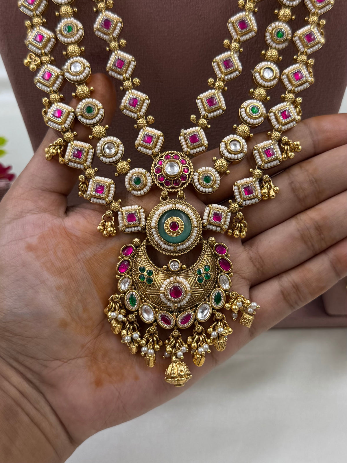 Nitya Heritage Chorski Combo Necklace Set