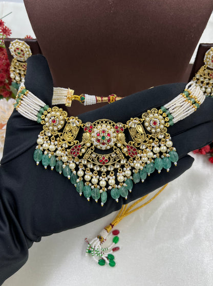 Anu Pachi Kundan Necklace
