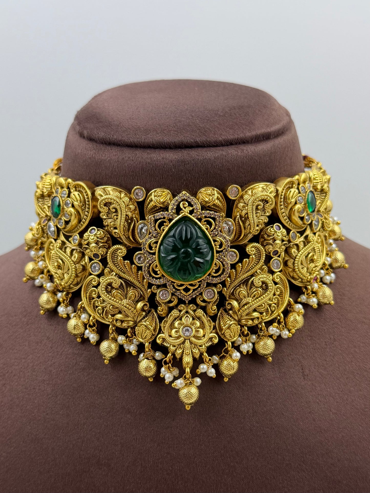 Deepali Traditional Temple Choker Set