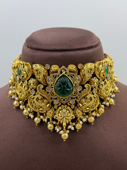 Deepali Traditional Temple Choker Set