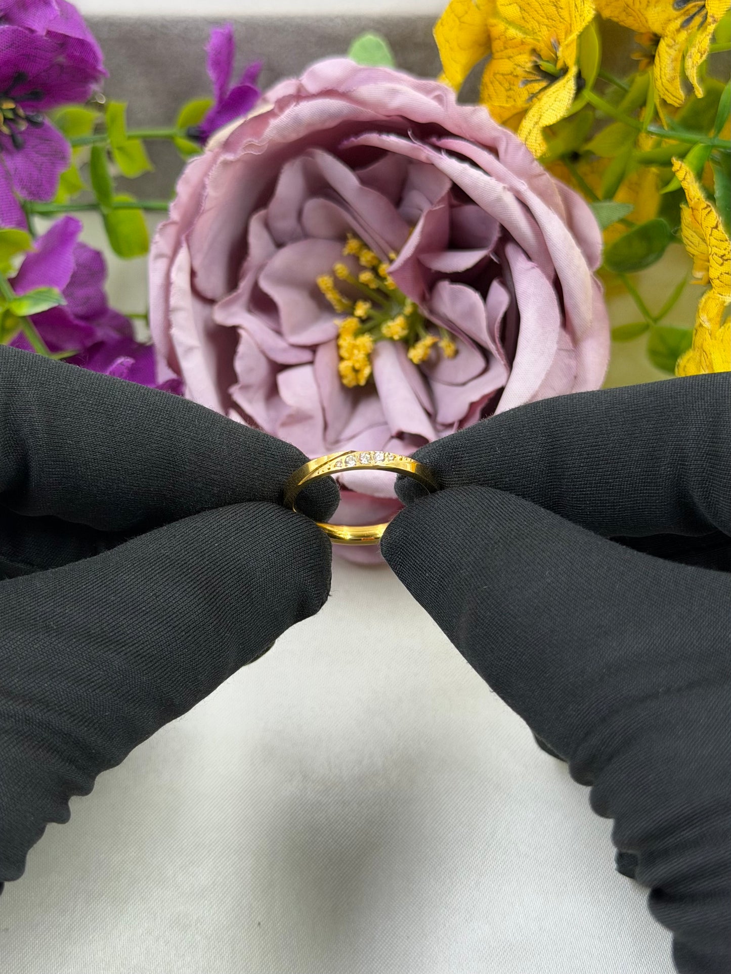 Octavia Anti-Tarnish Stainless Steel Ring