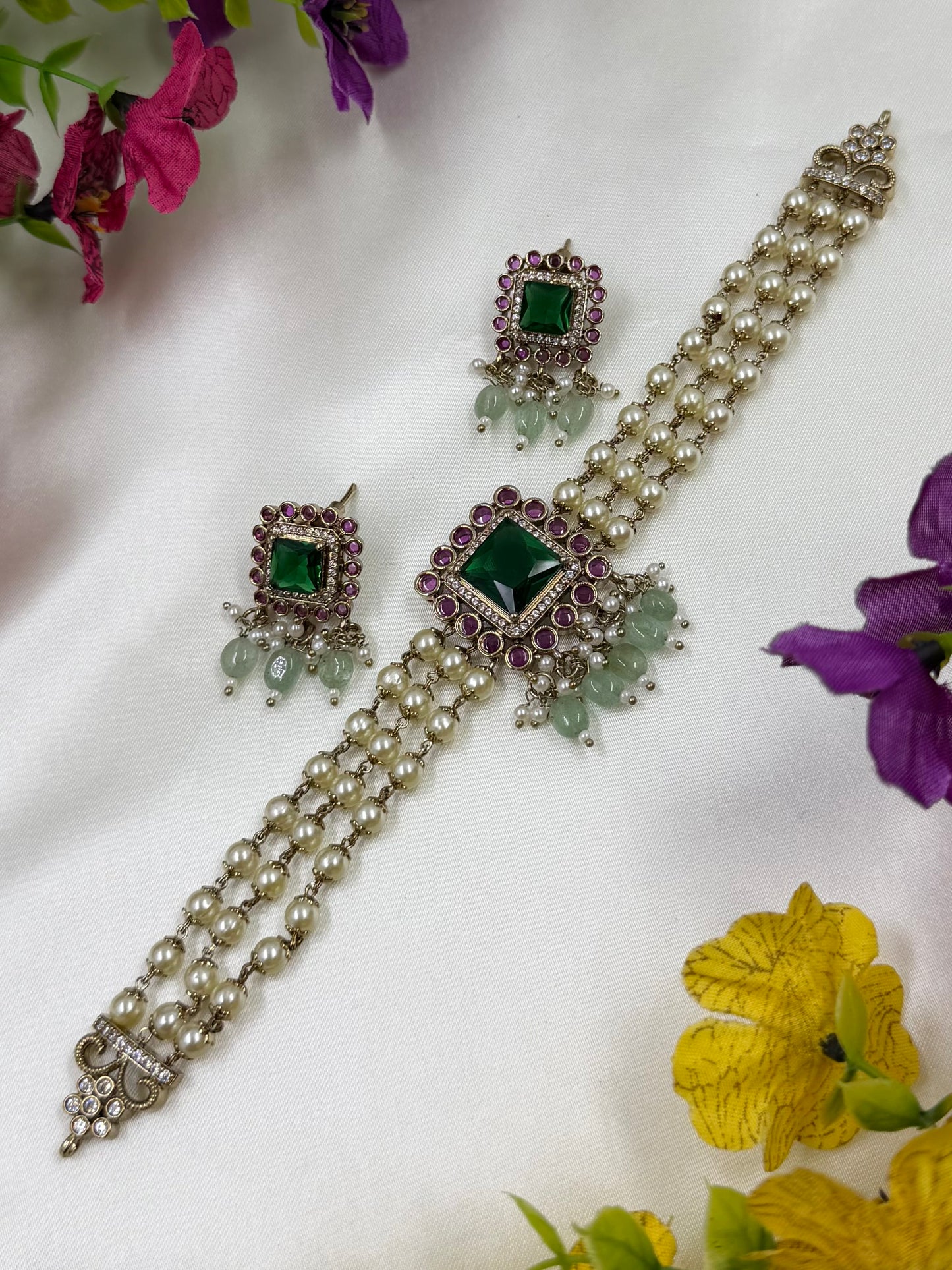 Shivani Victorian Traditional Choker Necklace