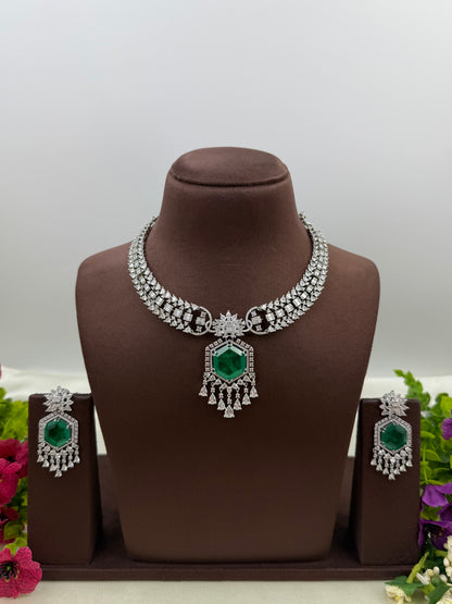 Zoe American Diamond Necklace Set