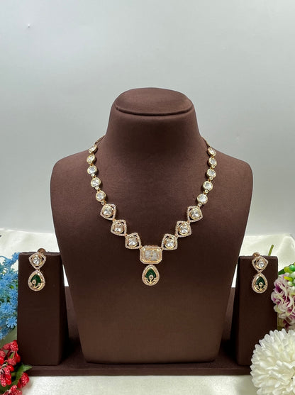 Prajakta Moissanite Delicate Necklace