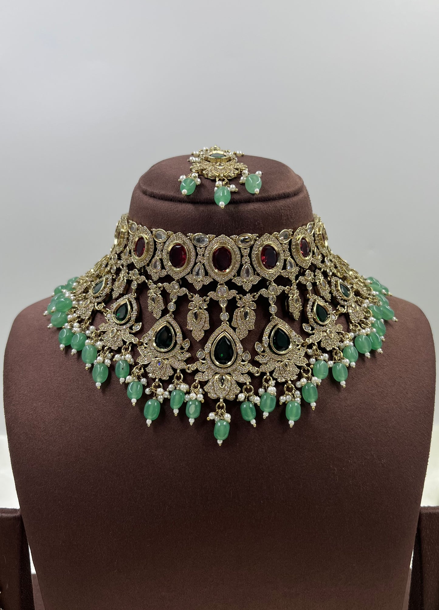 Rashmika Victorian Choker Necklace Set