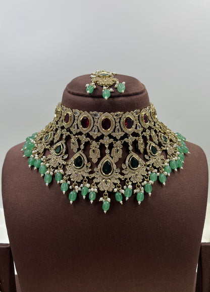 Rashmika Victorian Choker Necklace Set