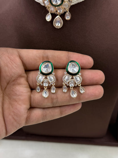 Priya Moissanite Choker Necklace Set