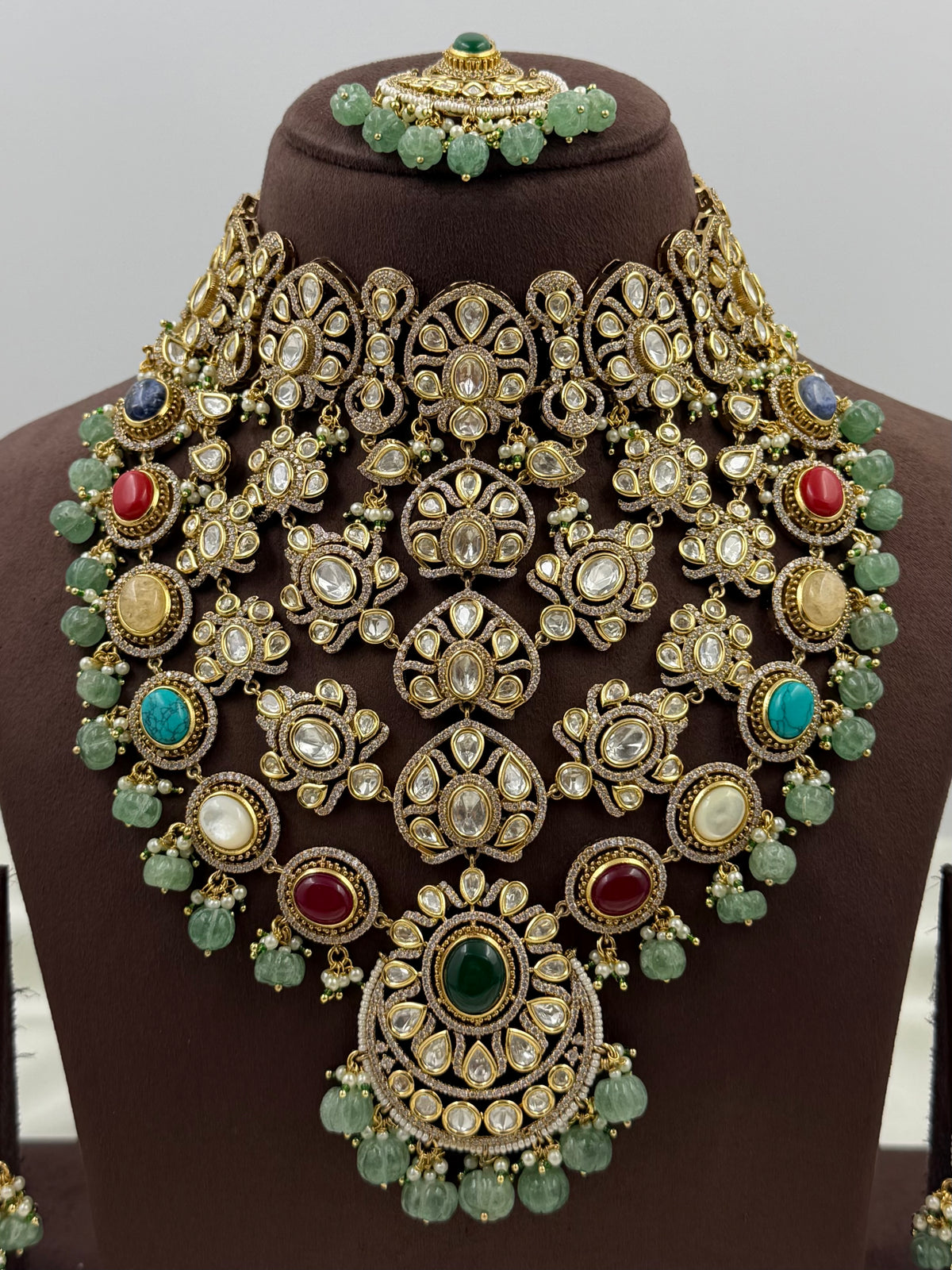 Maharani Multi Colour Kundan Choker Set