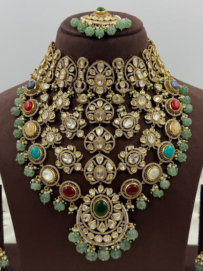Maharani Multi Colour Kundan Choker Set