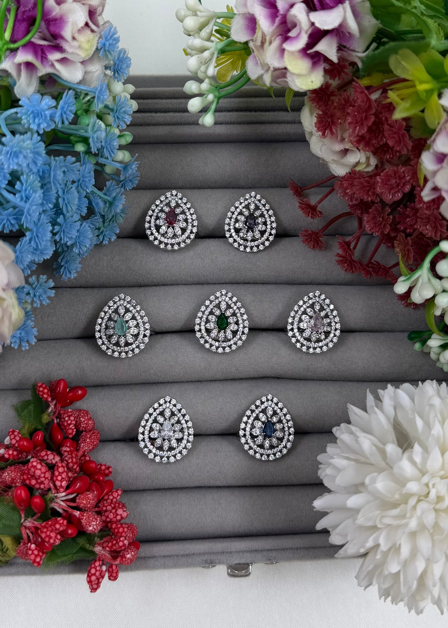 Alyvia American Diamond Ring (Adjustable)