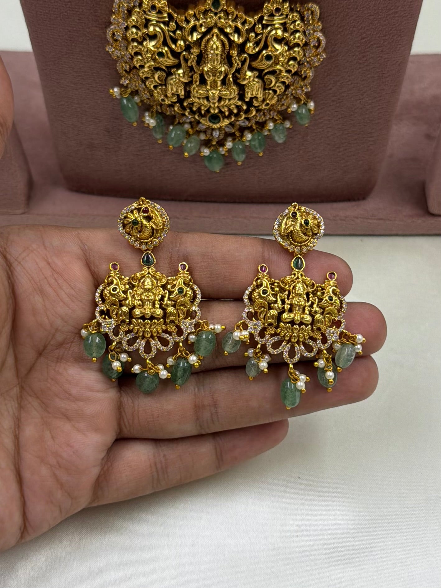 Prisha South Indian Long Necklace Set