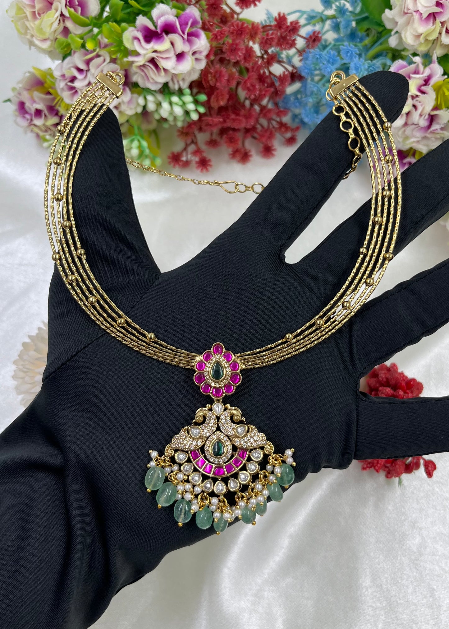 Pakhi Victorian Premium Hasli Necklace